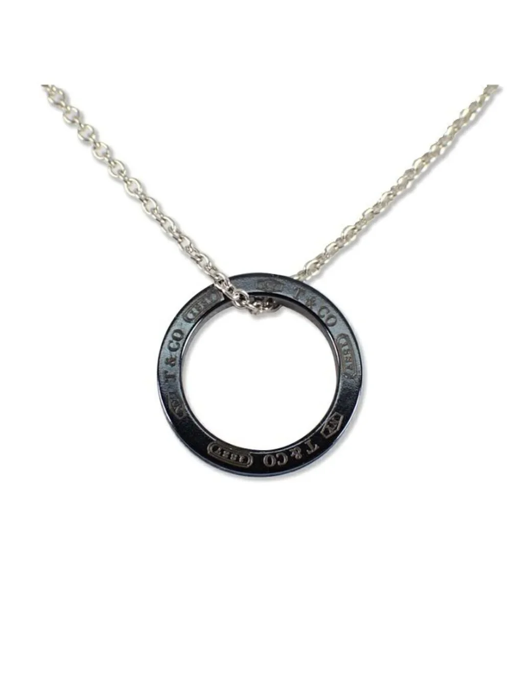 Tiffany & Co Titanium 925 Circle Necklace